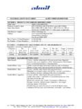 MATERIAL SAFETY DATA SHEET SECTION 1. PRODUCT …