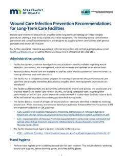 Wound Care Infection Prevention Recommendations for …