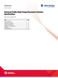 Universal Visible-blade Flange Disconnect Switches ...