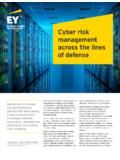 Cyber risk management across the lines of defense …