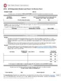 2018 – 2019 Dependent Student and Parent Verification Form