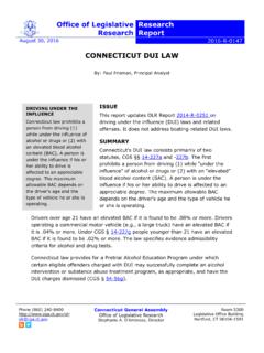 CONNECTICUT DUI LAW