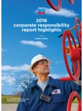 Chevron 2016 Corporate Responsibility Report …