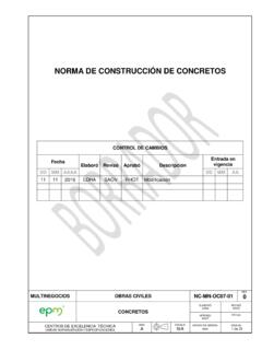 NORMA DE CONSTRUCCI&#211;N DE CONCRETOS
