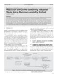 Reduction of Fluorine-containing Industrial Waste Using ...
