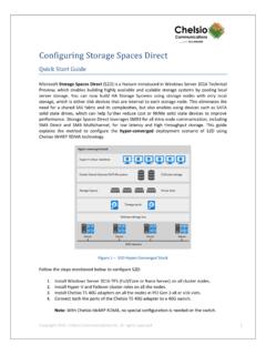Configuring Storage Spaces Direct - Chelsio