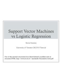 Support Vector Machines vs Logistic Regression
