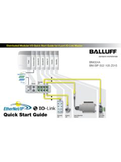 Quick Start Guide - Balluff