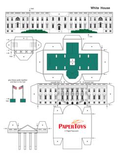 White House - Paper Toys - Paper Cut-Out Models