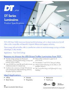 DT Series Luminaires Spec Sheet