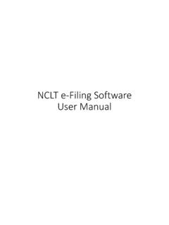 NCLT e-Filing Software User Manual
