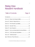 Rising View Resident Handbook