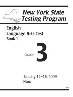 English Language Arts Test Book 1 3 - OSA : NYSED