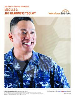 JOB READINESS TOOLKIT - Workforce Solutions