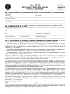 Form ST-5C Contractor’s Sales Tax Exempt Purchase Certificate