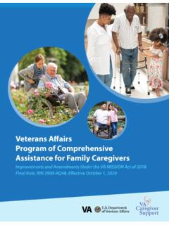 Veterans A˜airs Program of Comprehensive Assistance for ...