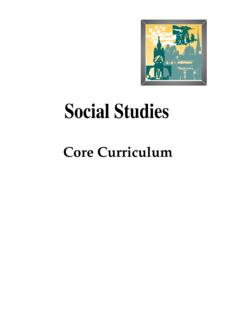 Social Studies Core Curriculum - New York State Education ...