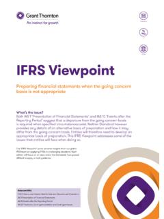 IFRS Viewpoint 7 - When the going concern basis is not ...