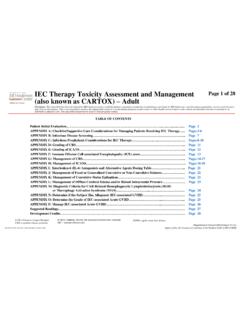 IEC Therapy Toxicity Assessment and Management Page 1 of ...