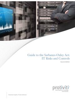 Guide to the Sarbanes-Oxley Act: IT Risks and Controls ...