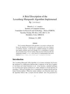 A Brief Description of the Levenberg-Marquardt ... - ICS …