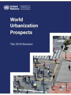 World Urbanization Prospects - Un