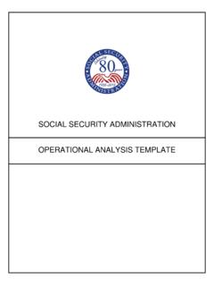 SOCIAL SECURITY ADMINISTRATION …
