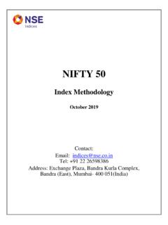 Index Methodology - National Stock Exchange of India