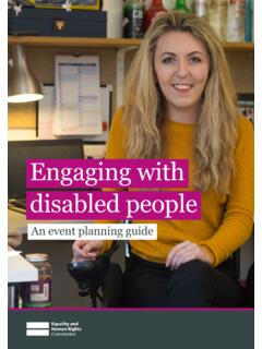 Engaging with disabled people - Equality and Human Rights ...