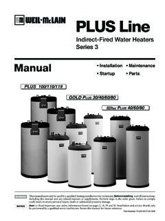 Indirect-Fired Water Heaters Series 3 - Weil-McLain