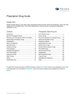 Prescription Drug Guide October 2021