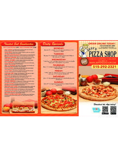 Download the App today! - Jeff’s Pizza Shop