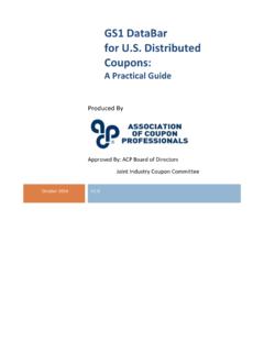 GS1 DataBar for U.S. Distributed Coupons - ACP: The Coupon ...