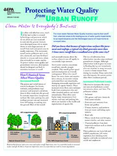 Protecting Water Quality from Urban Runoff