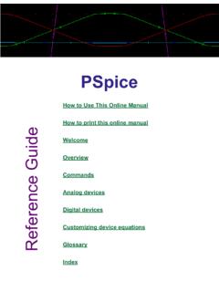 PSpice Reference Guide - University of Pennsylvania