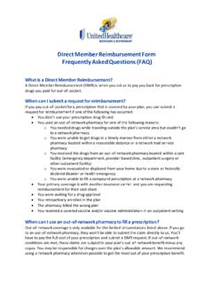 Direct Member Reimbursement FAQ