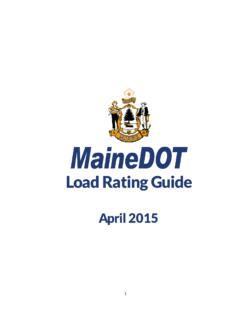 Load Rating Guide - maine.gov