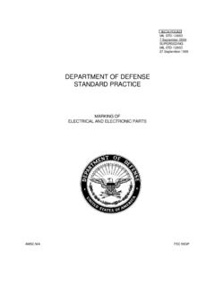 DEPARTMENT OF DEFENSE STANDARD PRACTICE
