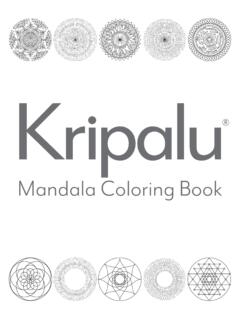Mandala Coloring Book - Kripalu Center