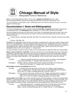 Chicago Manual of Style - University of Georgia