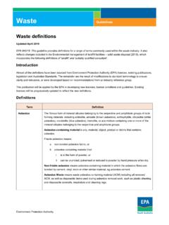 Waste Guidelines - EPA