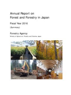 Annual Report on Forest and Forestry in Japan - …