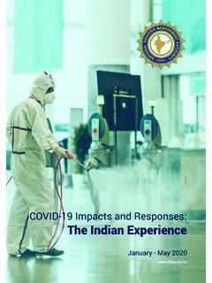 COVID-19 Impacts and Responses: The Indian Experience