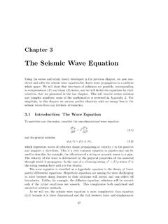 The Seismic Wave Equation - University of California, San ...