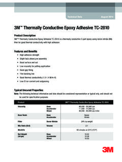 3M Thermally Conductive Epoxy Adhesive TC-2810