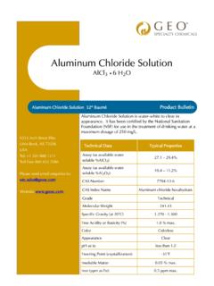 Aluminum Chloride Solution - Waterguard