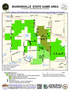 Sharonville State Game Area map - DNR