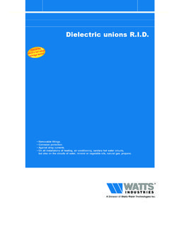 d rid gb - Watts Water Technologies EMEA Europe, …