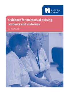 Guidance for mentors of nursing students and midwives