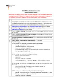 Checklist for a German National Visa -family reunion for ...